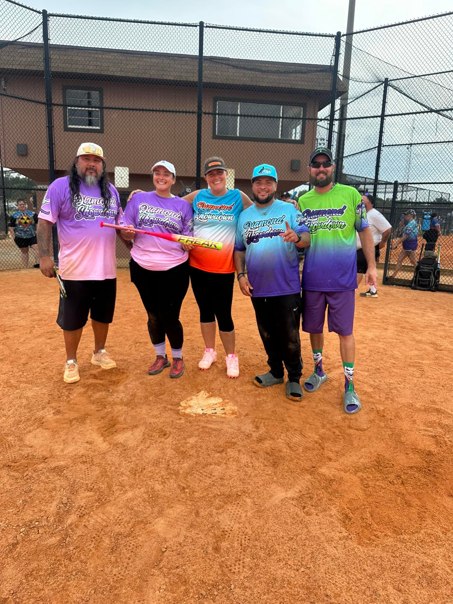 Baseball field under lights
